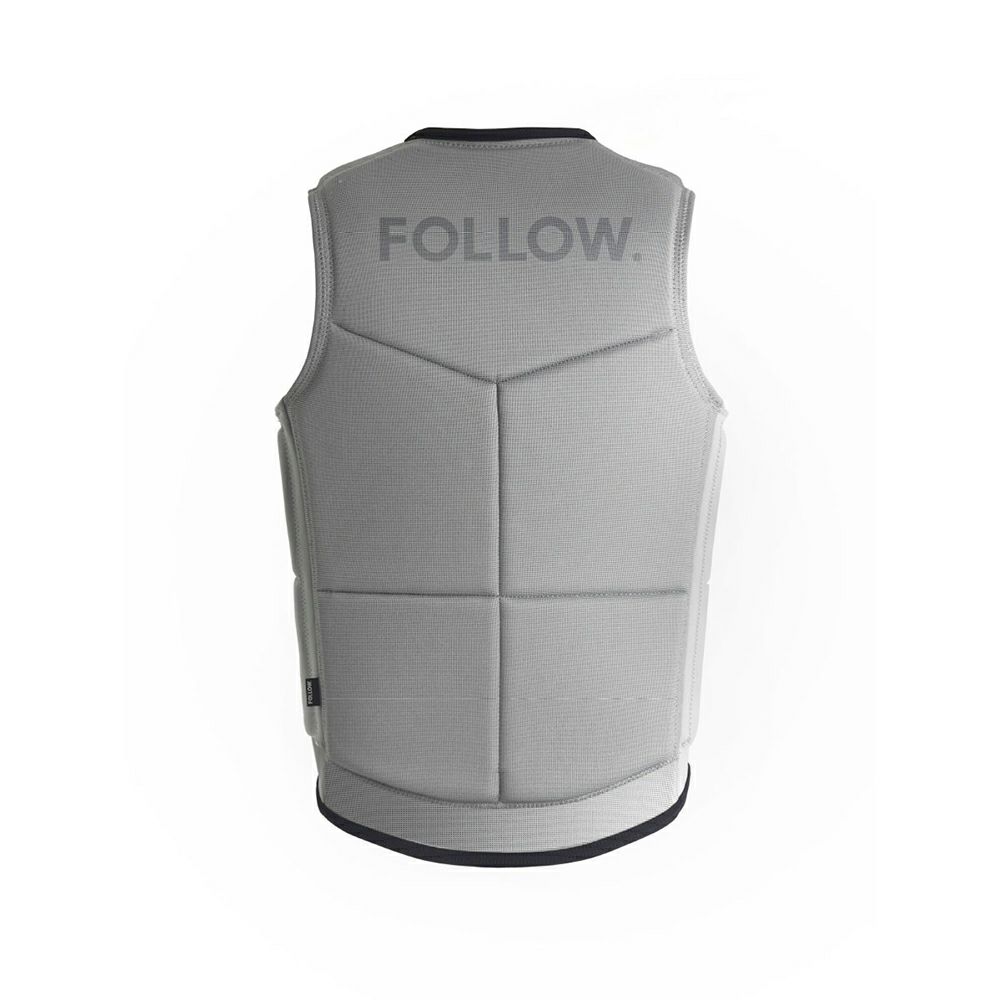 FollowのSection（グレー）インパクトベストの背面
