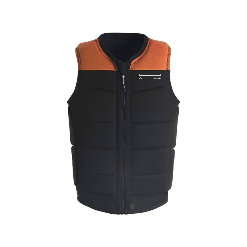 follow ライフジャケット　インパクトベスト　ウェイクボード Follow｜Section (Orange/Black) | WAKESTYLE CO.