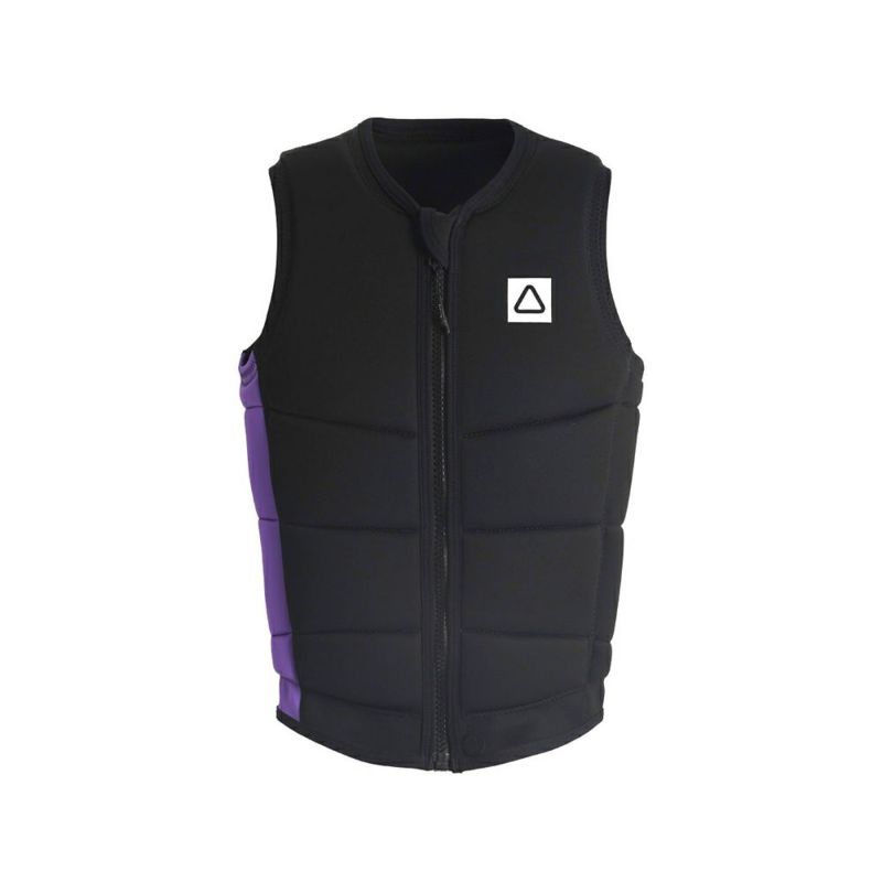 FollowのCorp（黒と紫）インパクトベストの正面