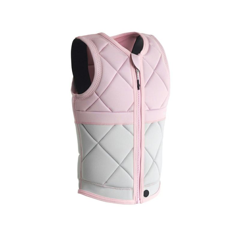 FollowのAthena（ピンクと白）レディースインパクトベストの側面