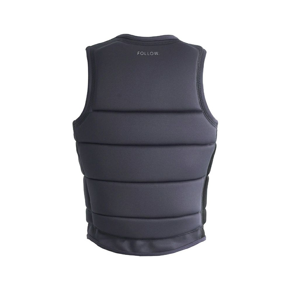 FollowのCorp Ladies（黒）レディースインパクトベストの背面