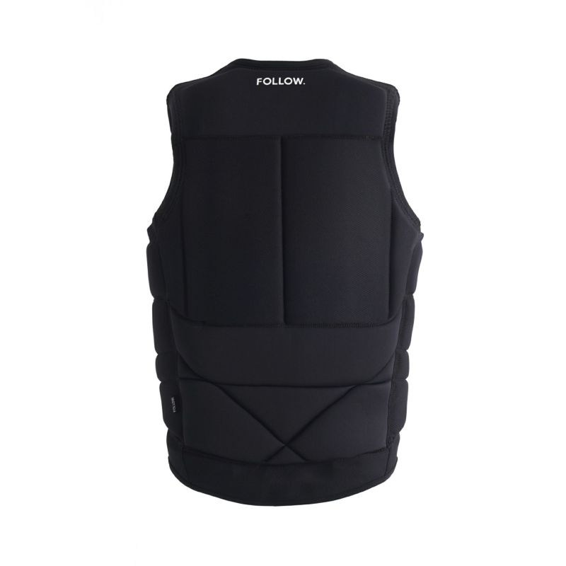 FollowのCapiva（黒）インパクトベストの背面