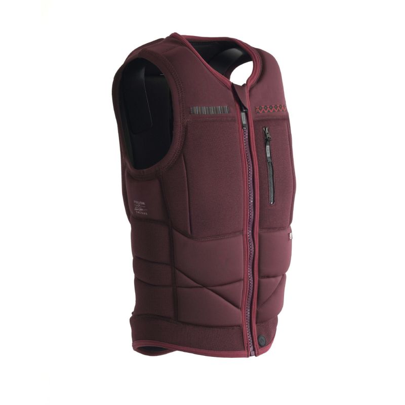 FollowのCapiva（臙脂）インパクトベストの側面