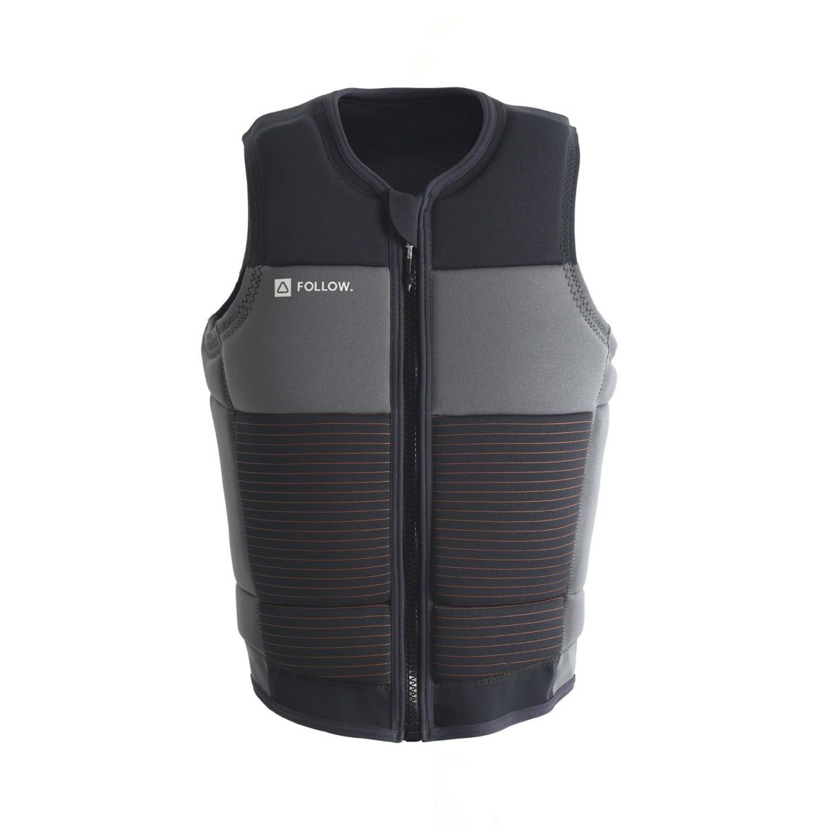 FollowのBlueprint（黒とグレー）インパクトベストの正面