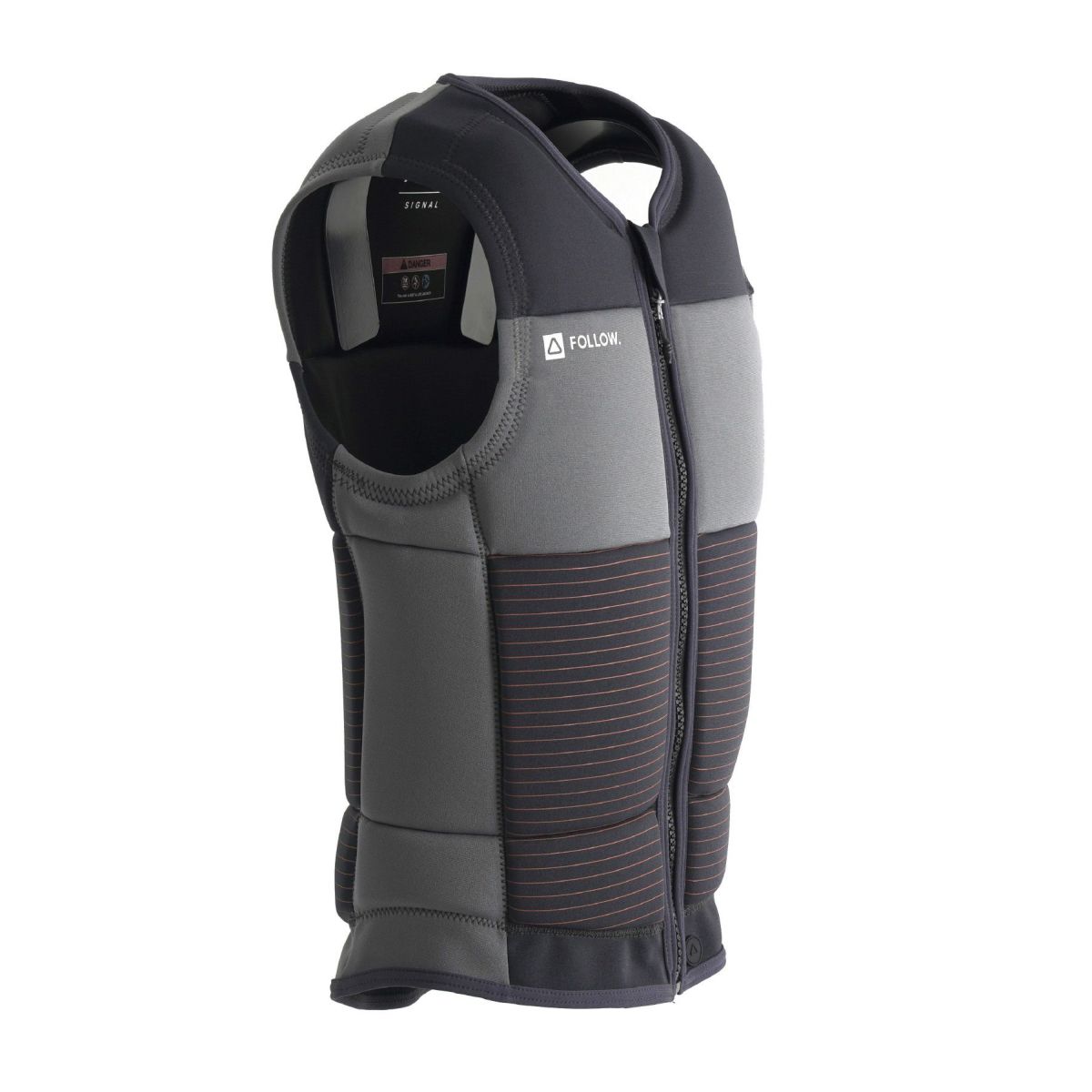 FollowのBlueprint（黒とグレー）インパクトベストの側面