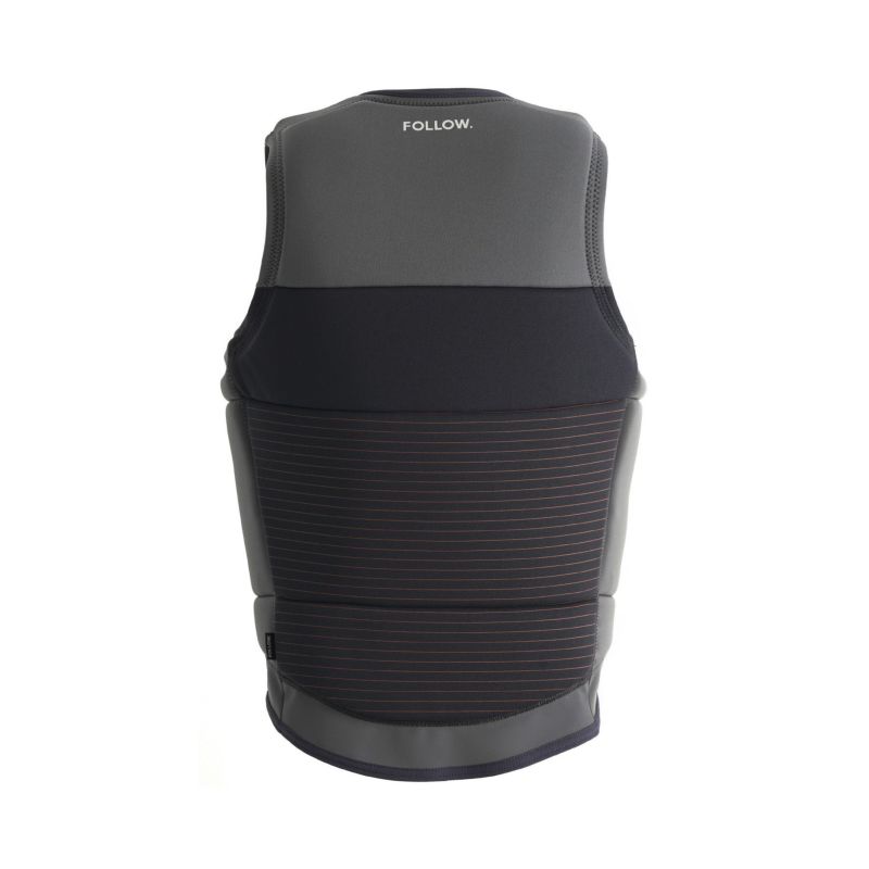 FollowのBlueprint（黒とグレー）インパクトベストの背面