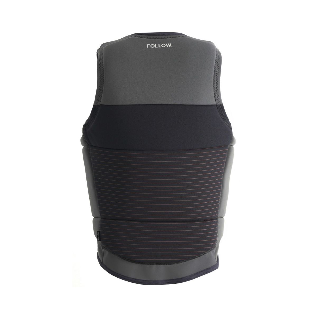 FollowのBlueprint（黒とグレー）インパクトベストの背面