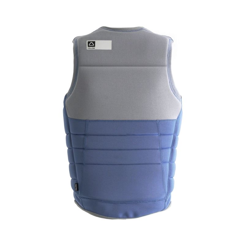 FollowのSovereign（青とグレー）インパクトベストの背面