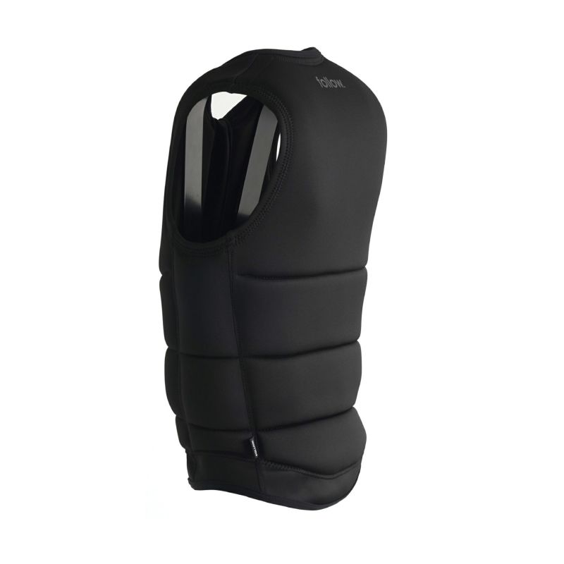 FollowのCorp（黒）インパクトベストの斜め後ろ