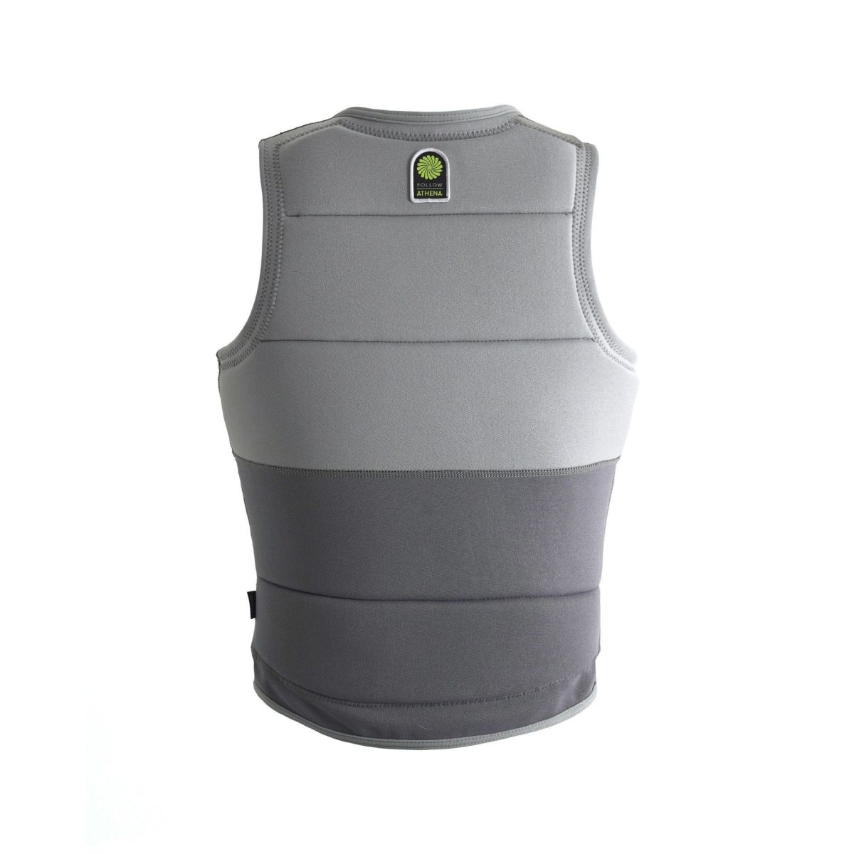 FollowのAthena Ladies（グレーと黄色）レディースインパクトベストの背面