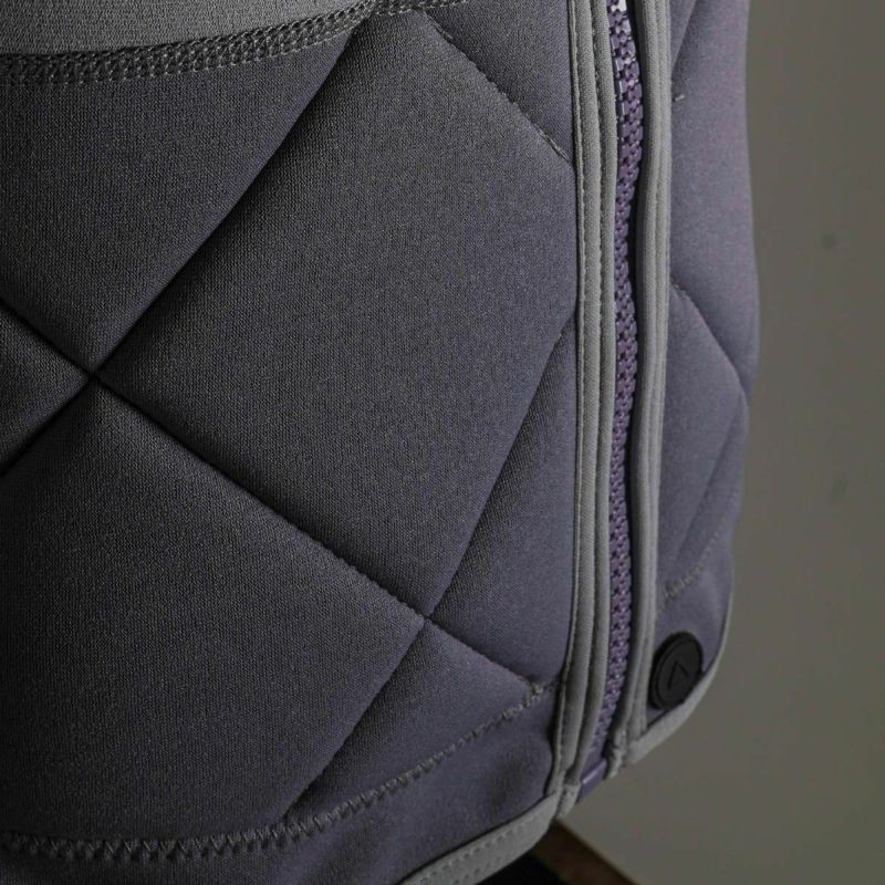 FollowのAthena Ladies（グレーと黄色）レディースインパクトベストの正面下部