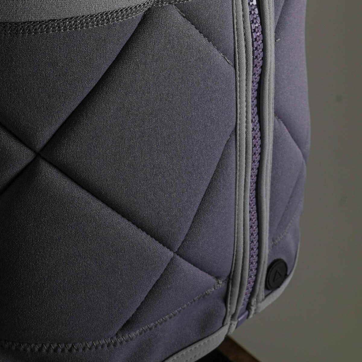 FollowのAthena Ladies（グレーと黄色）レディースインパクトベストの正面下部