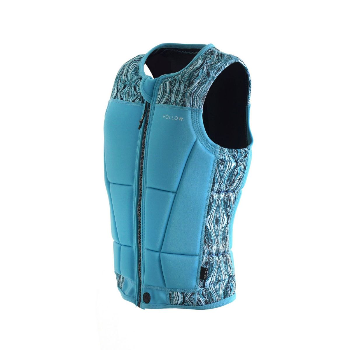 FollowのHarmony Ladies（水色）レディースインパクトベストの側面