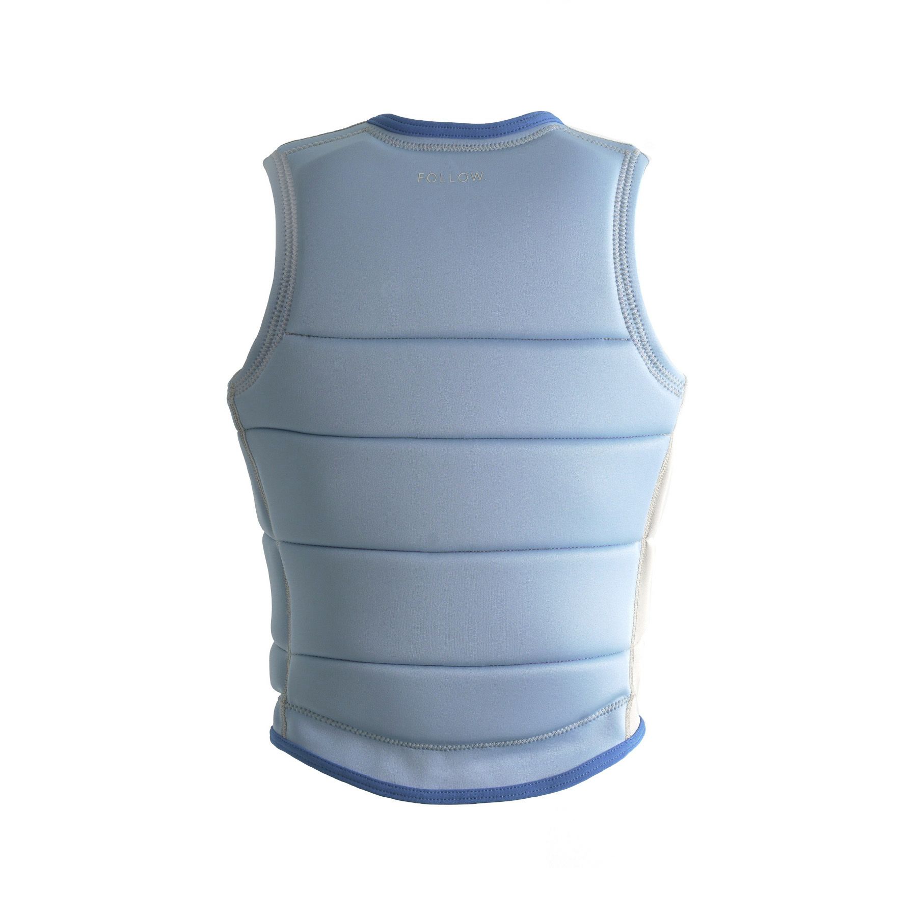 FollowのCorp Ladies （水色）レディースインパクトベストの背面
