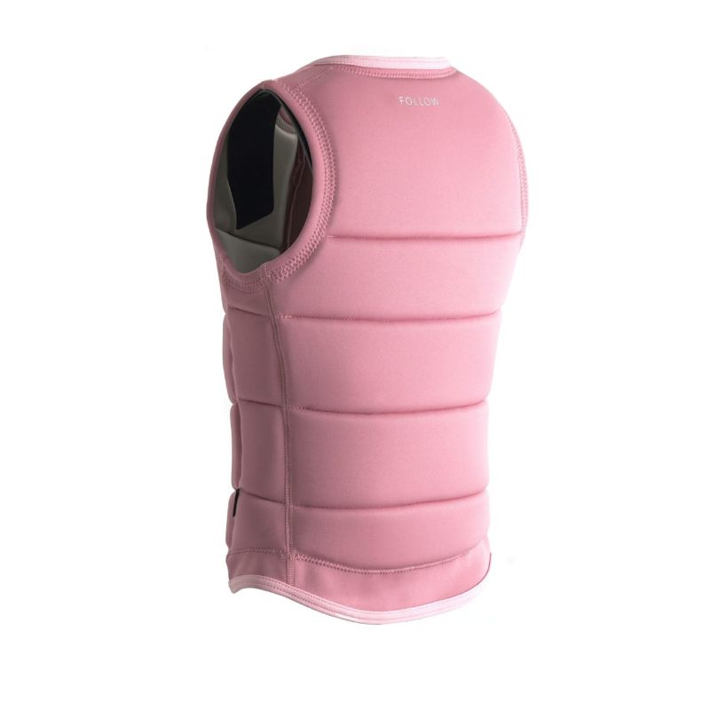 FollowのCorp Ladies （ピンク）レディースインパクトベストの斜め後ろ
