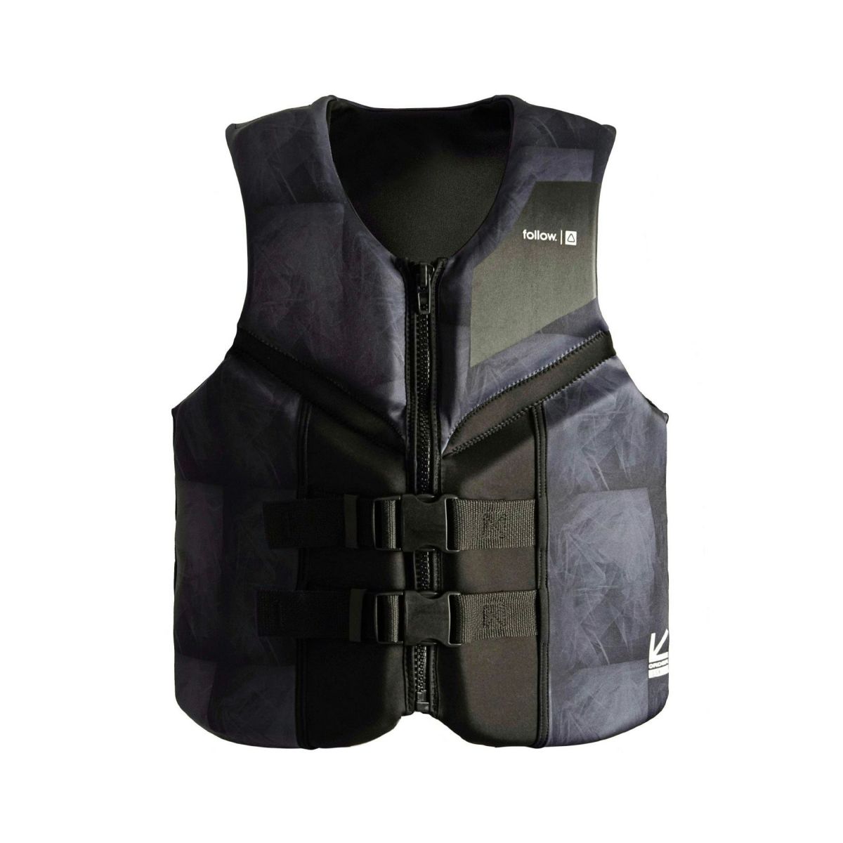 FollowのOrder CGA （黒）初心者用ライフジャケットの正面