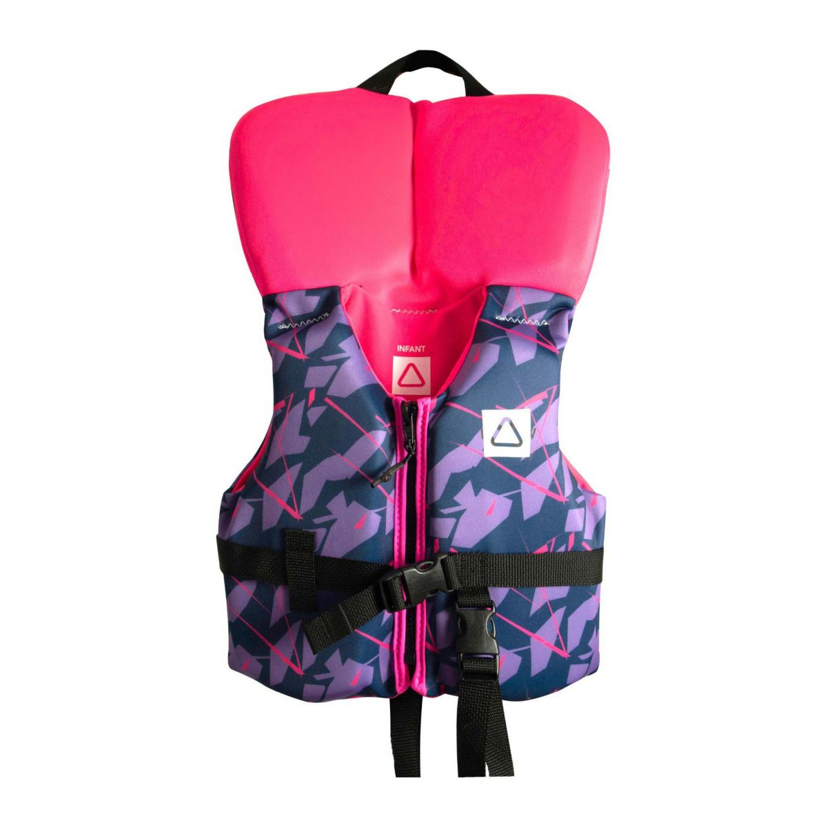 FollowのPop CGA INFANT（紫とピンク）子供用ライフジャケット　正面