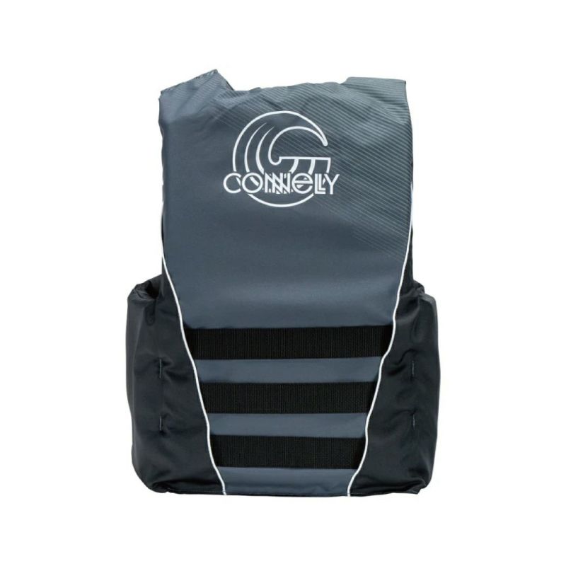 CONNELLYのTunnel Nylon（黒とグレー）ライフジャケットの背面