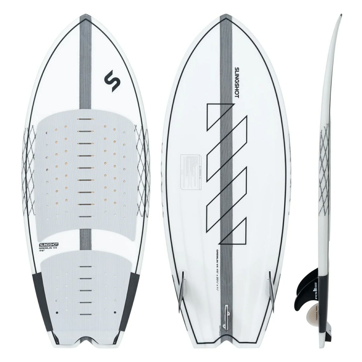  SlingShotのウェイクサーフボード　Gremlin V4の表と裏