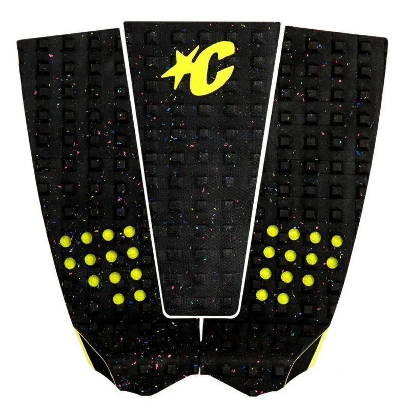 サーフボードアクセサリー　デッキパッド　ITALO FERREIRA LITE（黒と黄色）