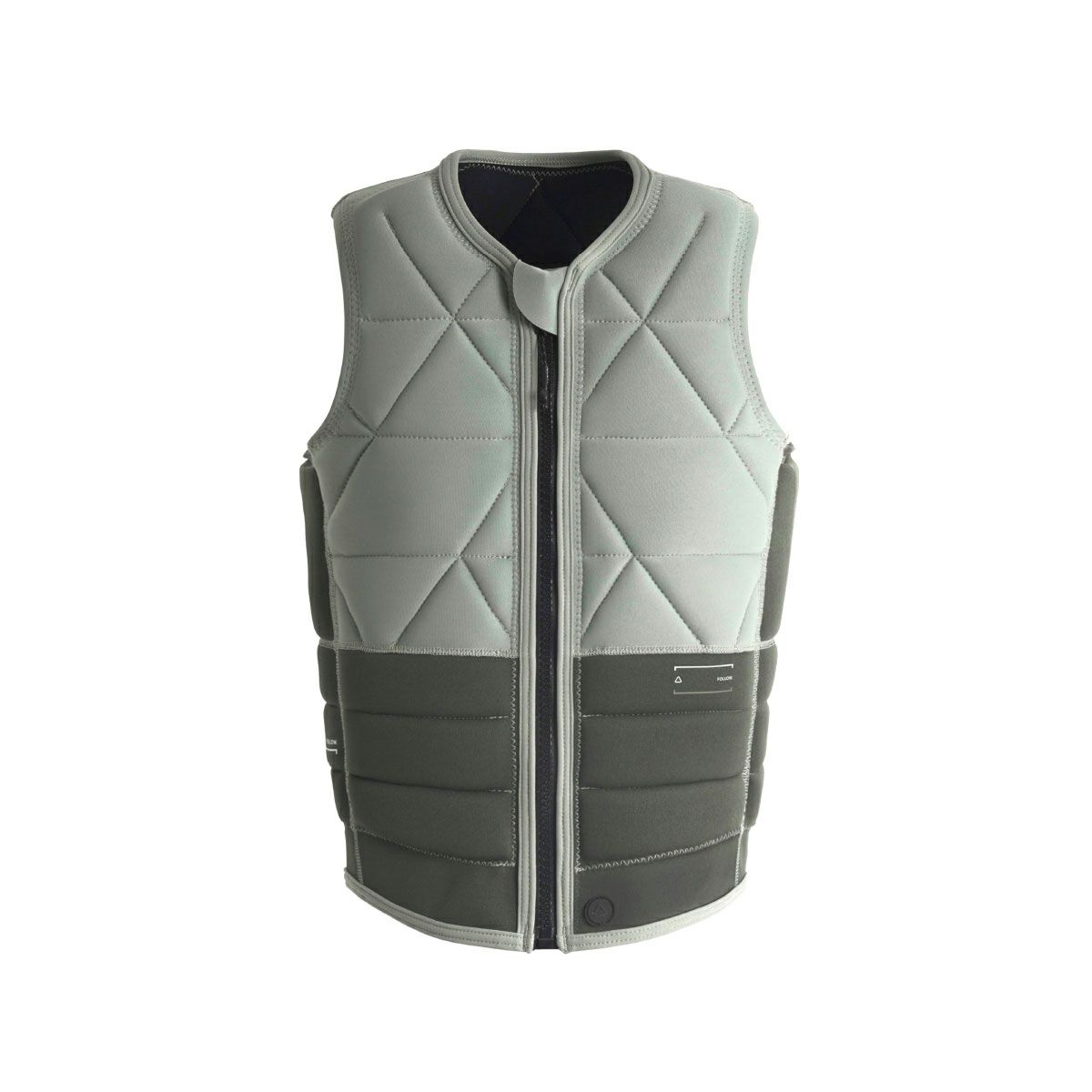 FollowのLove nor Money （カーキ）インパクトベストの正面