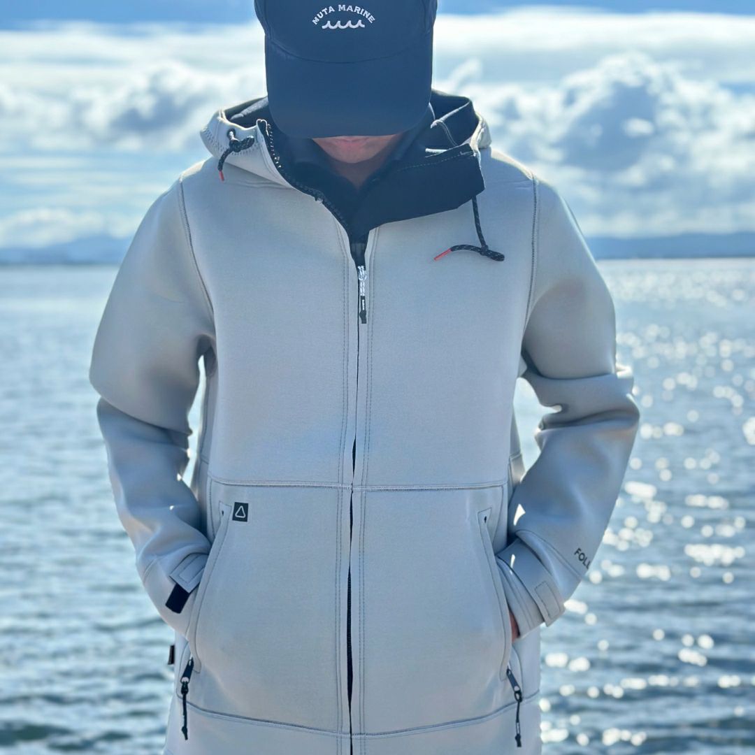  Followのボートコート　Pro Neo (Cream)　着用画像（男性）