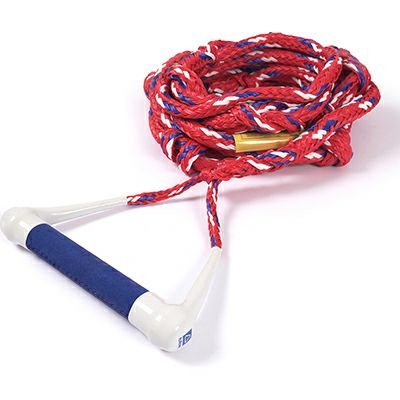 ボートアクセサリー　ウェイクサーフィン用トーイングロープ（カラー　Navy/Red）の商品全体