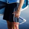 ボートアクセサリー　ウェイクサーフィン用トーイングロープ（カラー　Navy/Red）　実際の使用写真（持ち手のアップ）