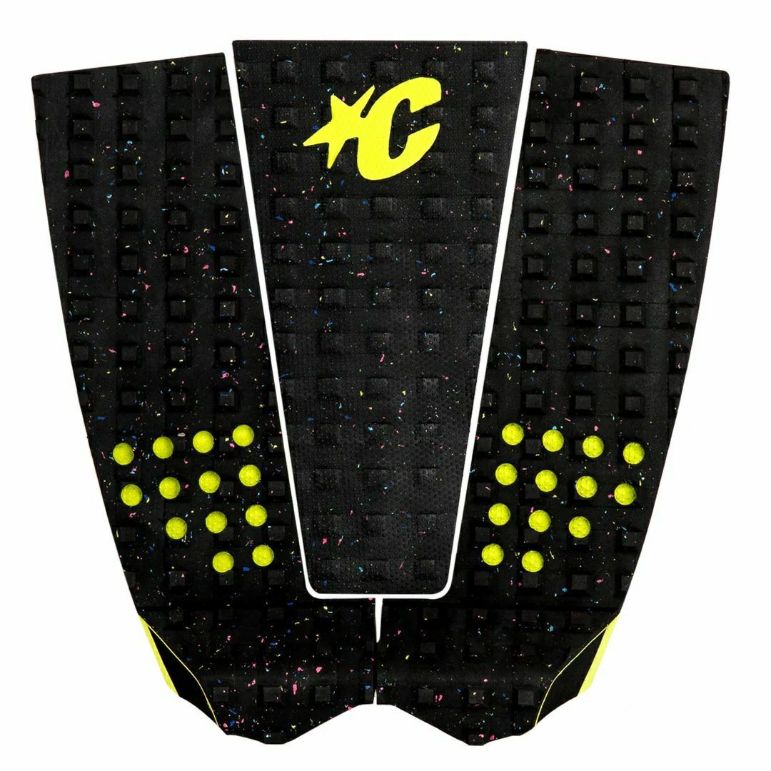 サーフボードアクセサリー　デッキパッド　ITALO FERREIRA LITE（黒と黄色）