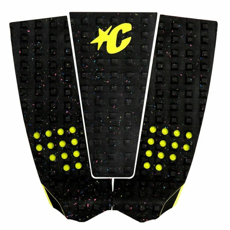 サーフボードアクセサリー　デッキパッド　ITALO FERREIRA LITE（黒と黄色）
