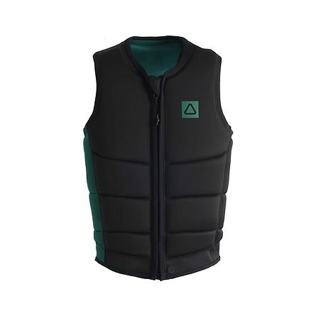 FollowのCorp（黒と緑）インパクトベストの正面